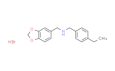 CAS No. 1609400-82-9, (1,3-benzodioxol-5-ylmethyl)(4-ethylbenzyl)amine hydrobromide
