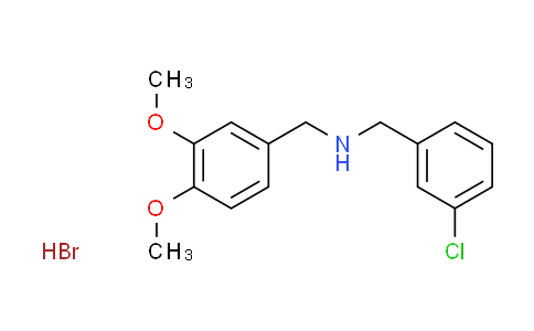 CAS No. 1609400-86-3, (3-chlorobenzyl)(3,4-dimethoxybenzyl)amine hydrobromide
