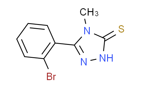 CAS No. 58064-57-6, 5-(2-bromophenyl)-4-methyl-2,4-dihydro-3H-1,2,4-triazole-3-thione