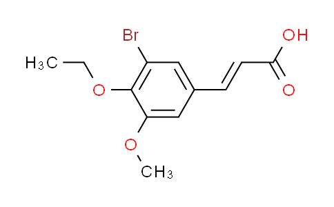 CAS No. 354531-46-7, (2E)-3-(3-bromo-4-ethoxy-5-methoxyphenyl)acrylic acid