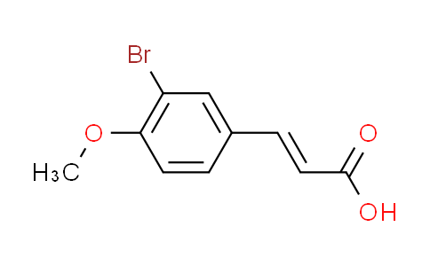 CAS No. 151539-49-0, (2E)-3-(3-bromo-4-methoxyphenyl)acrylic acid
