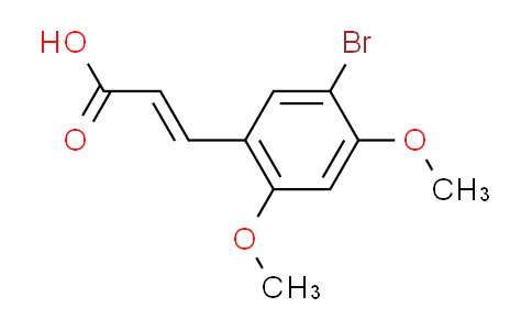 CAS No. 1415601-70-5, (2E)-3-(5-bromo-2,4-dimethoxyphenyl)acrylic acid