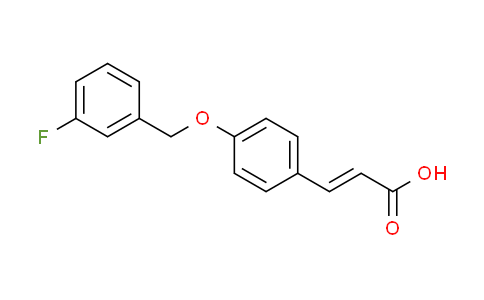 CAS No. 423752-10-7, (2E)-3-{4-[(3-fluorobenzyl)oxy]phenyl}acrylic acid