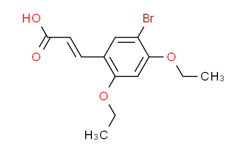 CAS No. 423752-65-2, (2E)-3-(5-bromo-2,4-diethoxyphenyl)acrylic acid
