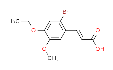 CAS No. 423753-00-8, (2E)-3-(2-bromo-4-ethoxy-5-methoxyphenyl)acrylic acid