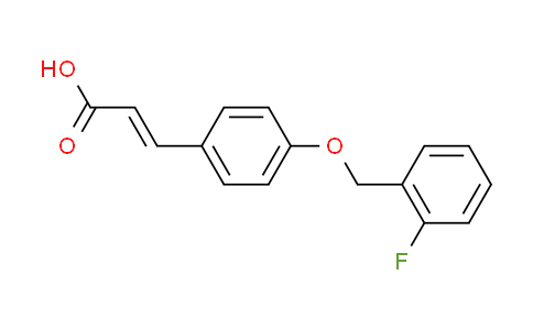 CAS No. 423754-20-5, (2E)-3-{4-[(2-fluorobenzyl)oxy]phenyl}acrylic acid