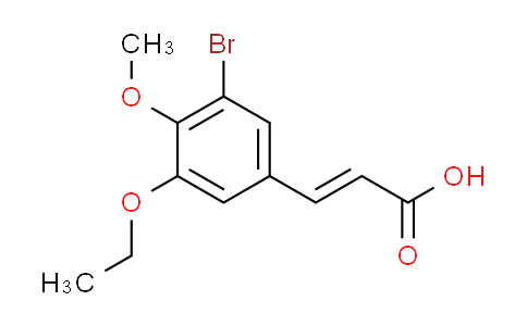 CAS No. 423736-20-3, (2E)-3-(3-bromo-5-ethoxy-4-methoxyphenyl)acrylic acid