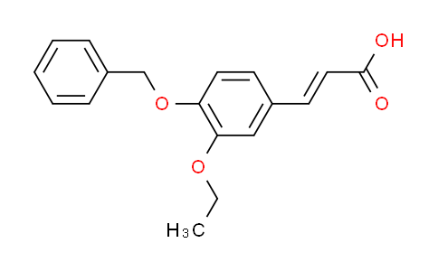 CAS No. 565174-23-4, (2E)-3-[4-(benzyloxy)-3-ethoxyphenyl]acrylic acid