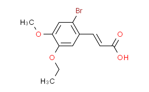 CAS No. 423747-21-1, (2E)-3-(2-bromo-5-ethoxy-4-methoxyphenyl)acrylic acid