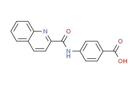 CAS No. 190437-68-4, 4-[(quinolin-2-ylcarbonyl)amino]benzoic acid