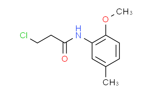 CAS No. 349122-20-9, 3-chloro-N-(2-methoxy-5-methylphenyl)propanamide