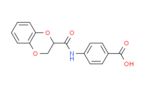 CAS No. 309923-57-7, 4-[(2,3-dihydro-1,4-benzodioxin-2-ylcarbonyl)amino]benzoic acid