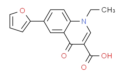 CAS No. 102269-27-2, 1-ethyl-6-(2-furyl)-4-oxo-1,4-dihydroquinoline-3-carboxylic acid