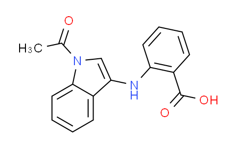 CAS No. 352548-58-4, 2-[(1-acetyl-1H-indol-3-yl)amino]benzoic acid