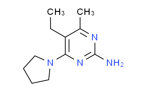 CAS No. 424803-29-2, 5-ethyl-4-methyl-6-(1-pyrrolidinyl)-2-pyrimidinamine