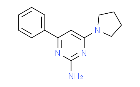 CAS No. 424810-78-6, 4-phenyl-6-pyrrolidin-1-ylpyrimidin-2-amine
