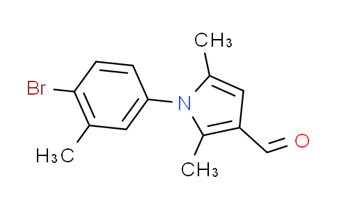 CAS No. 347331-84-4, 1-(4-bromo-3-methylphenyl)-2,5-dimethyl-1H-pyrrole-3-carbaldehyde