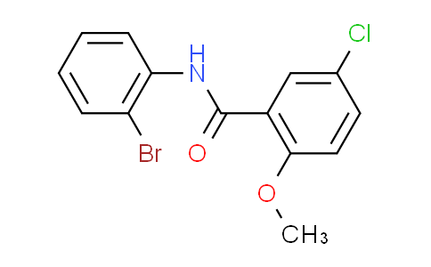 CAS No. 349538-99-4, N-(2-bromophenyl)-5-chloro-2-methoxybenzamide