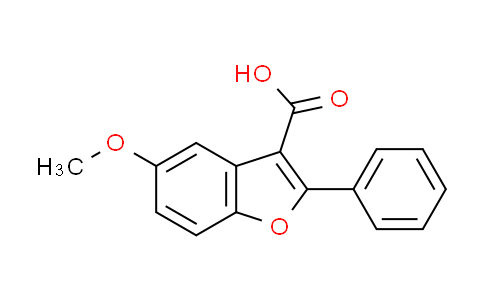 CAS No. 300674-03-7, 5-methoxy-2-phenyl-1-benzofuran-3-carboxylic acid