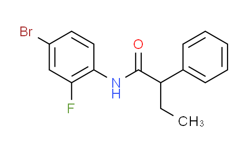 CAS No. 349431-99-8, N-(4-bromo-2-fluorophenyl)-2-phenylbutanamide