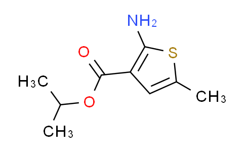 CAS No. 350998-01-5, isopropyl 2-amino-5-methyl-3-thiophenecarboxylate