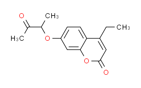 CAS No. 314742-28-4, 4-ethyl-7-(1-methyl-2-oxopropoxy)-2H-chromen-2-one
