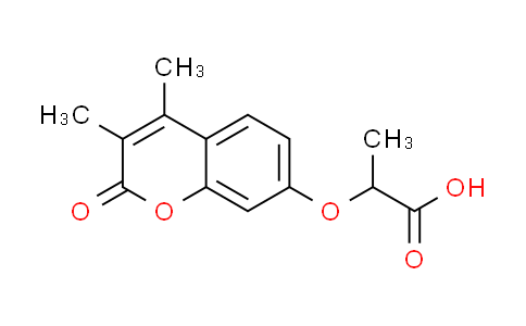 CAS No. 35679-94-8, 2-[(3,4-dimethyl-2-oxo-2H-chromen-7-yl)oxy]propanoic acid
