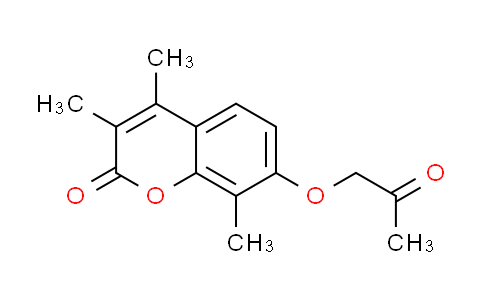 CAS No. 21861-39-2, 3,4,8-trimethyl-7-(2-oxopropoxy)-2H-chromen-2-one