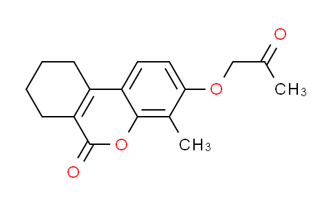 CAS No. 307550-03-4, 4-methyl-3-(2-oxopropoxy)-7,8,9,10-tetrahydro-6H-benzo[c]chromen-6-one