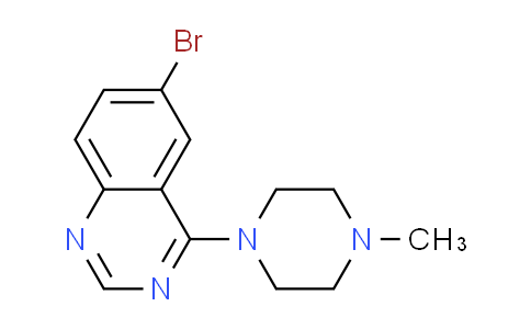 CAS No. 307538-54-1, 6-bromo-4-(4-methylpiperazin-1-yl)quinazoline