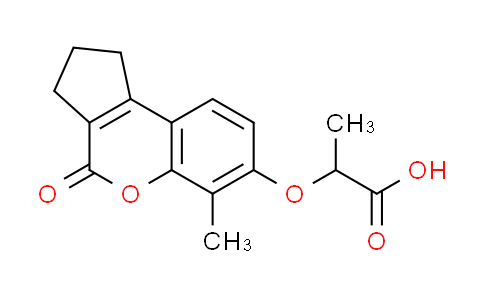 CAS No. 307548-90-9, 2-[(6-methyl-4-oxo-1,2,3,4-tetrahydrocyclopenta[c]chromen-7-yl)oxy]propanoic acid