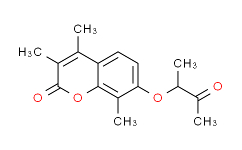 CAS No. 314742-07-9, 3,4,8-trimethyl-7-(1-methyl-2-oxopropoxy)-2H-chromen-2-one