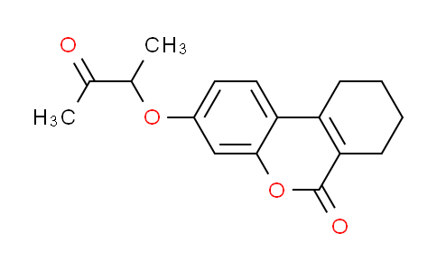 CAS No. 307549-77-5, 3-(1-methyl-2-oxopropoxy)-7,8,9,10-tetrahydro-6H-benzo[c]chromen-6-one