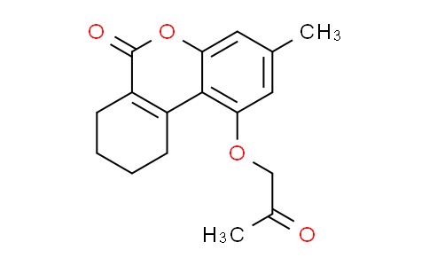 CAS No. 307550-58-9, 3-methyl-1-(2-oxopropoxy)-7,8,9,10-tetrahydro-6H-benzo[c]chromen-6-one