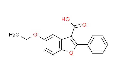 CAS No. 300674-08-2, 5-ethoxy-2-phenyl-1-benzofuran-3-carboxylic acid