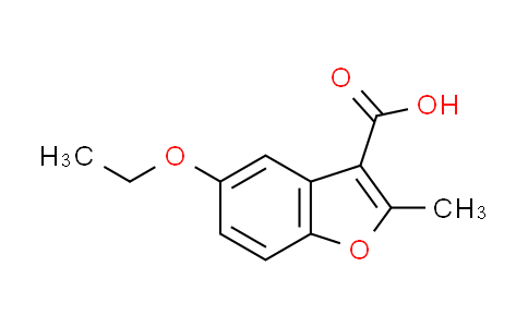 CAS No. 300673-97-6, 5-ethoxy-2-methyl-1-benzofuran-3-carboxylic acid