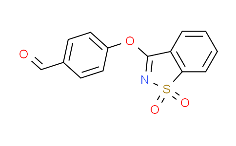CAS No. 132636-66-9, 4-[(1,1-dioxido-1,2-benzisothiazol-3-yl)oxy]benzaldehyde