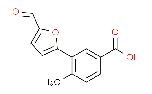 CAS No. 591210-45-6, 3-(5-formyl-2-furyl)-4-methylbenzoic acid