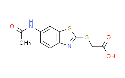 CAS No. 436088-91-4, {[6-(acetylamino)-1,3-benzothiazol-2-yl]thio}acetic acid