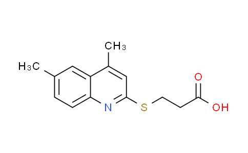 CAS No. 330832-52-5, 3-[(4,6-dimethylquinolin-2-yl)thio]propanoic acid
