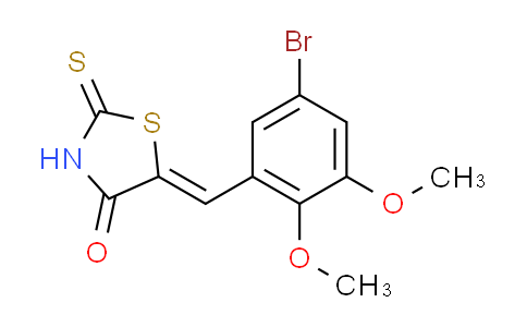 CAS No. 352694-18-9, (5Z)-5-(5-bromo-2,3-dimethoxybenzylidene)-2-thioxo-1,3-thiazolidin-4-one