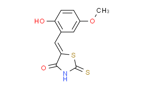 DY613405 | 2015213-69-9 | (5Z)-5-(2-hydroxy-5-methoxybenzylidene)-2-thioxo-1,3-thiazolidin-4-one