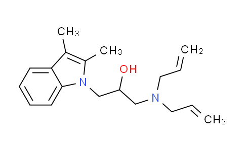 CAS No. 315247-81-5, 1-(diallylamino)-3-(2,3-dimethyl-1H-indol-1-yl)propan-2-ol