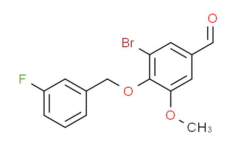 CAS No. 346459-51-6, 3-bromo-4-[(3-fluorobenzyl)oxy]-5-methoxybenzaldehyde