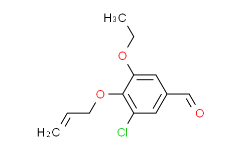 CAS No. 443291-94-9, 4-(allyloxy)-3-chloro-5-ethoxybenzaldehyde
