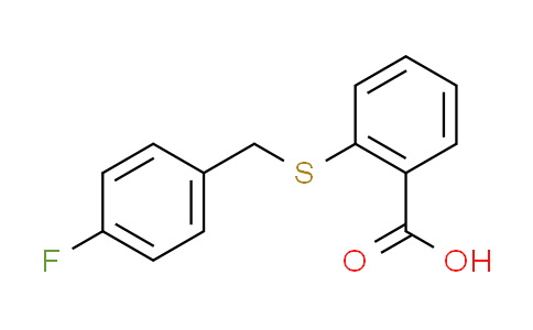 CAS No. 329063-99-2, 2-[(4-fluorobenzyl)thio]benzoic acid