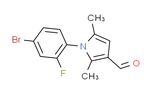 CAS No. 428495-37-8, 1-(4-bromo-2-fluorophenyl)-2,5-dimethyl-1H-pyrrole-3-carbaldehyde