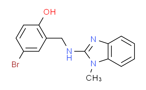 CAS No. 383902-28-1, 4-bromo-2-{[(1-methyl-1H-benzimidazol-2-yl)amino]methyl}phenol