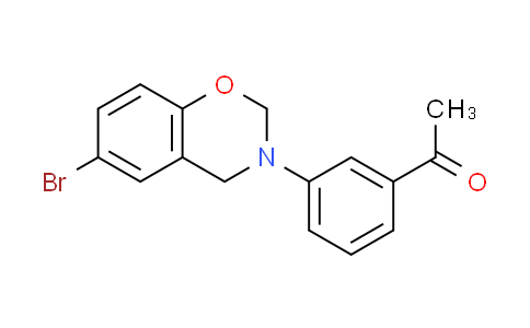 CAS No. 374911-94-1, 1-[3-(6-bromo-2H-1,3-benzoxazin-3(4H)-yl)phenyl]ethanone