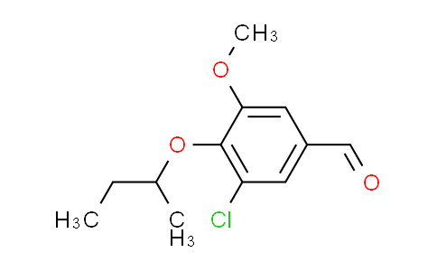 CAS No. 872183-59-0, 4-sec-butoxy-3-chloro-5-methoxybenzaldehyde